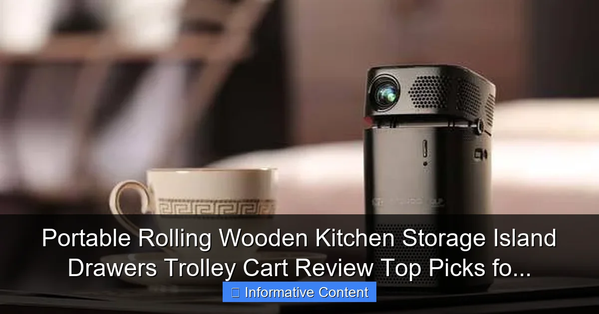 Portable Rolling Wooden Kitchen Storage Island Drawers Trolley Cart Review Top Picks fo...