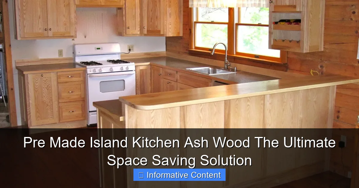 Pre Made Island Kitchen Ash Wood The Ultimate Space Saving Solution