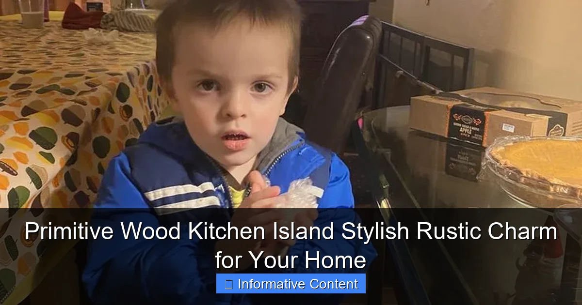 Primitive Wood Kitchen Island Stylish Rustic Charm for Your Home