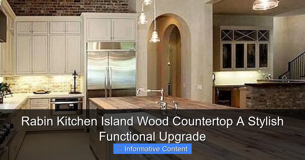 Rabin Kitchen Island Wood Countertop A Stylish Functional Upgrade