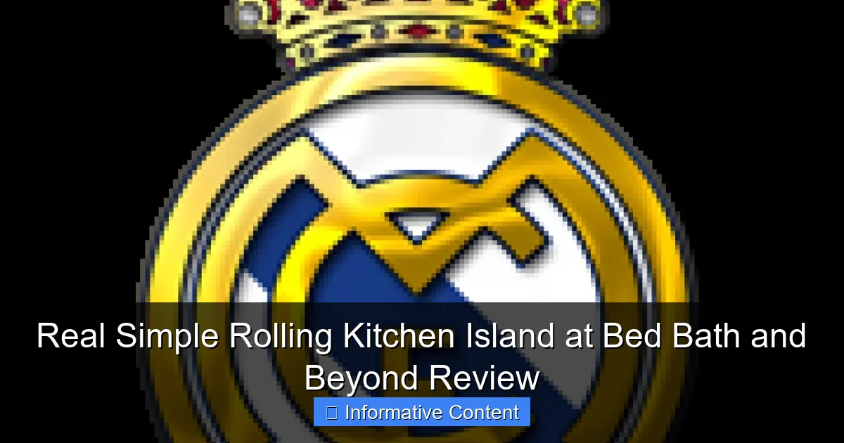 Real Simple Rolling Kitchen Island at Bed Bath and Beyond Review