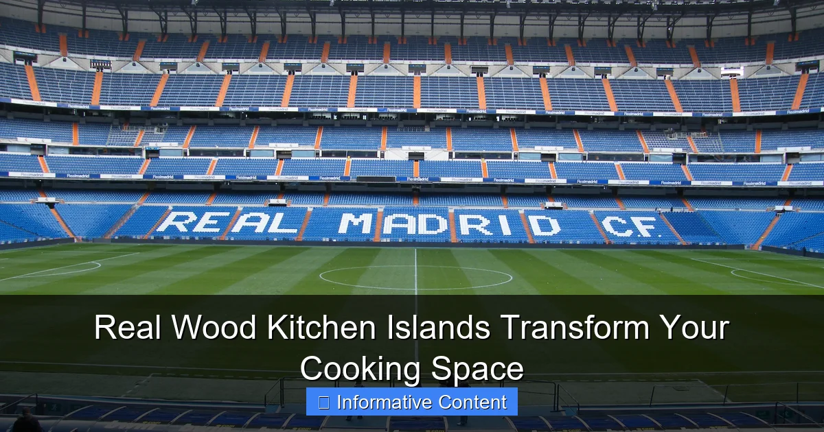 Real Wood Kitchen Islands Transform Your Cooking Space