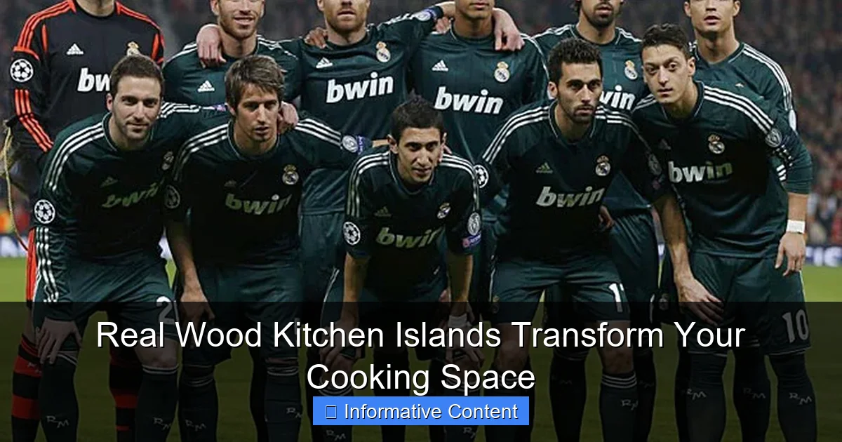 Real Wood Kitchen Islands Transform Your Cooking Space