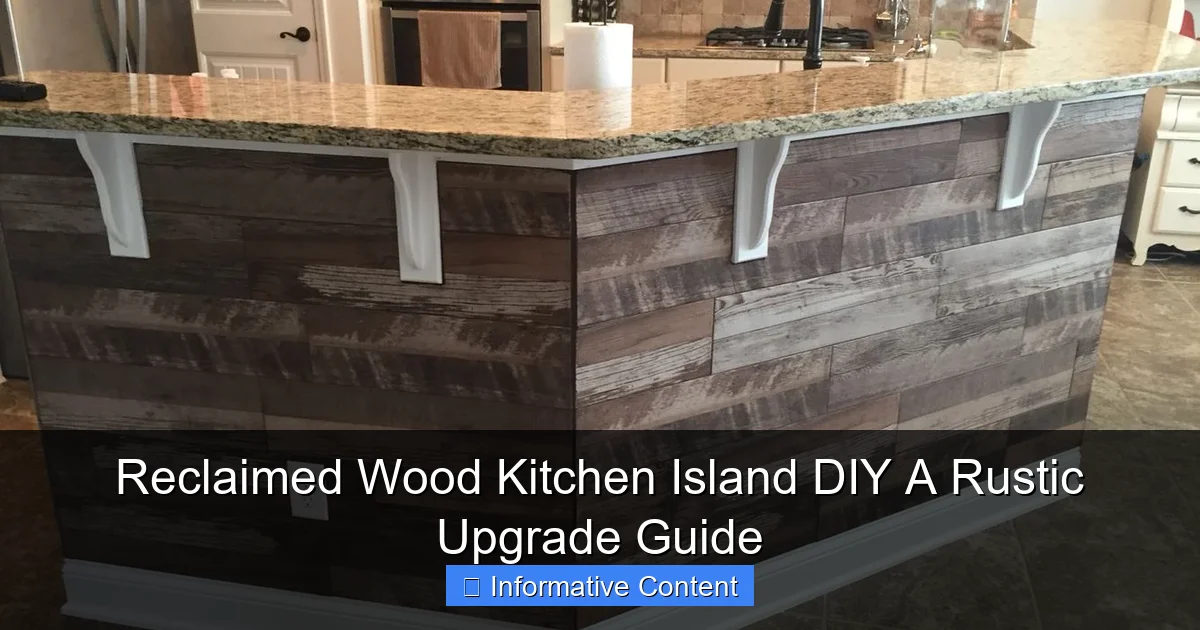 Reclaimed Wood Kitchen Island DIY A Rustic Upgrade Guide
