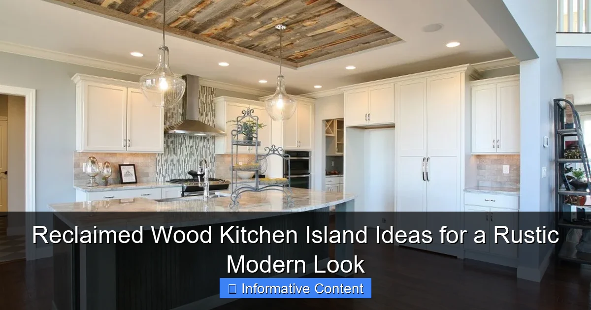 Reclaimed Wood Kitchen Island Ideas for a Rustic Modern Look