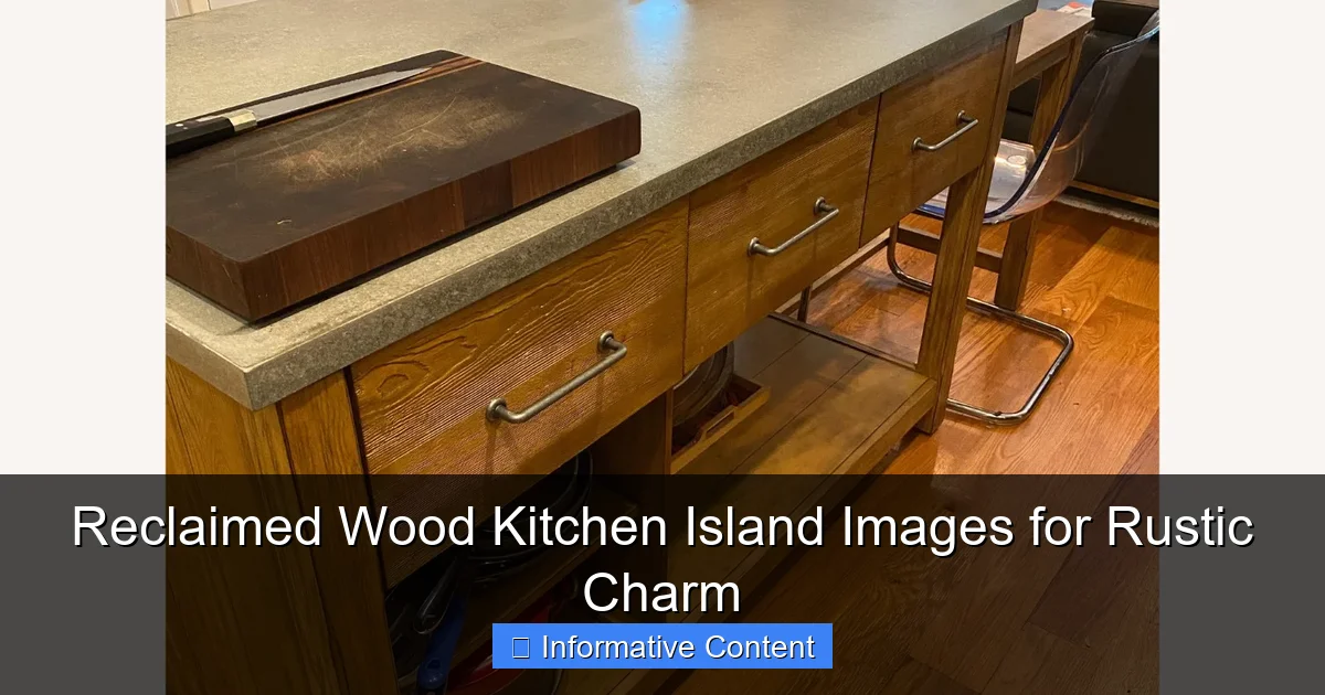 Reclaimed Wood Kitchen Island Images for Rustic Charm