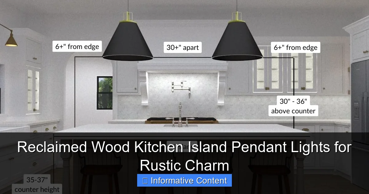 Reclaimed Wood Kitchen Island Pendant Lights for Rustic Charm