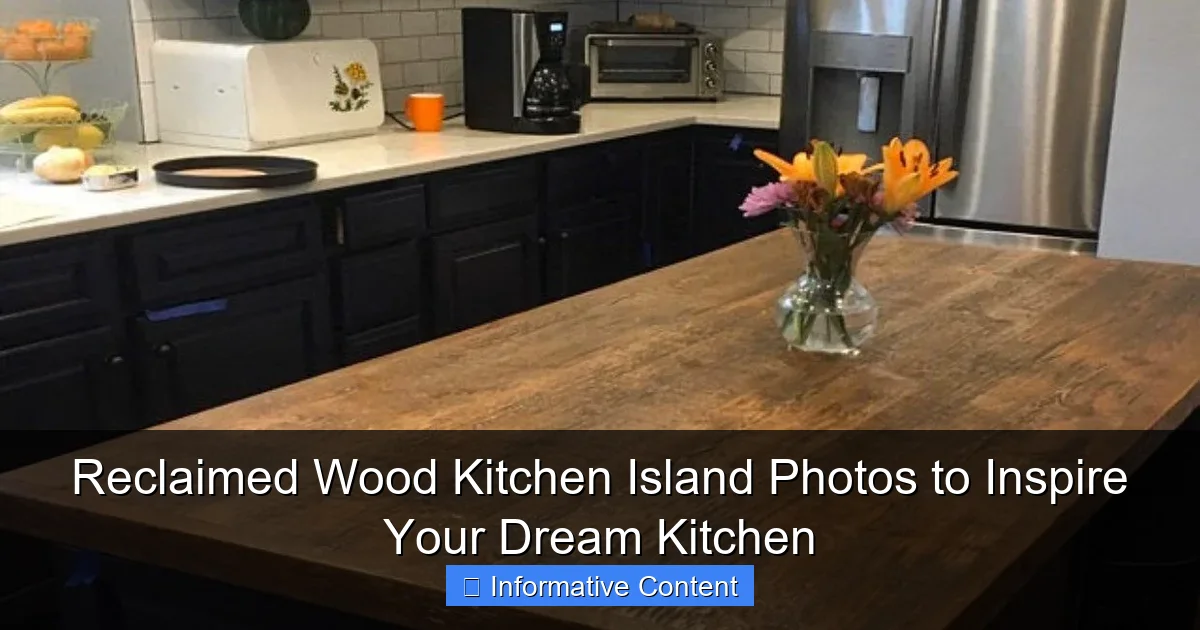 Reclaimed Wood Kitchen Island Photos to Inspire Your Dream Kitchen