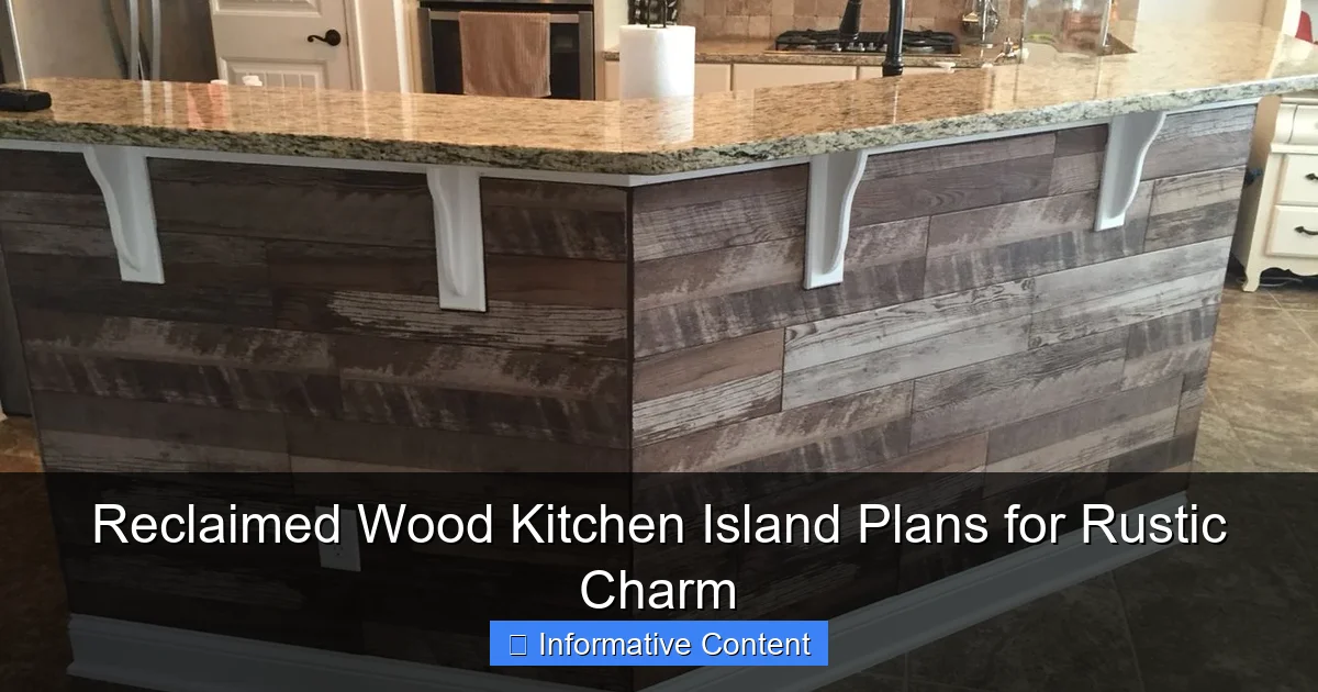 Reclaimed Wood Kitchen Island Plans for Rustic Charm