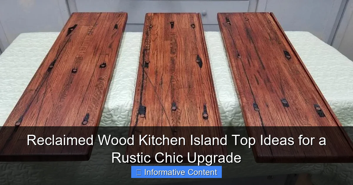 Reclaimed Wood Kitchen Island Top Ideas for a Rustic Chic Upgrade