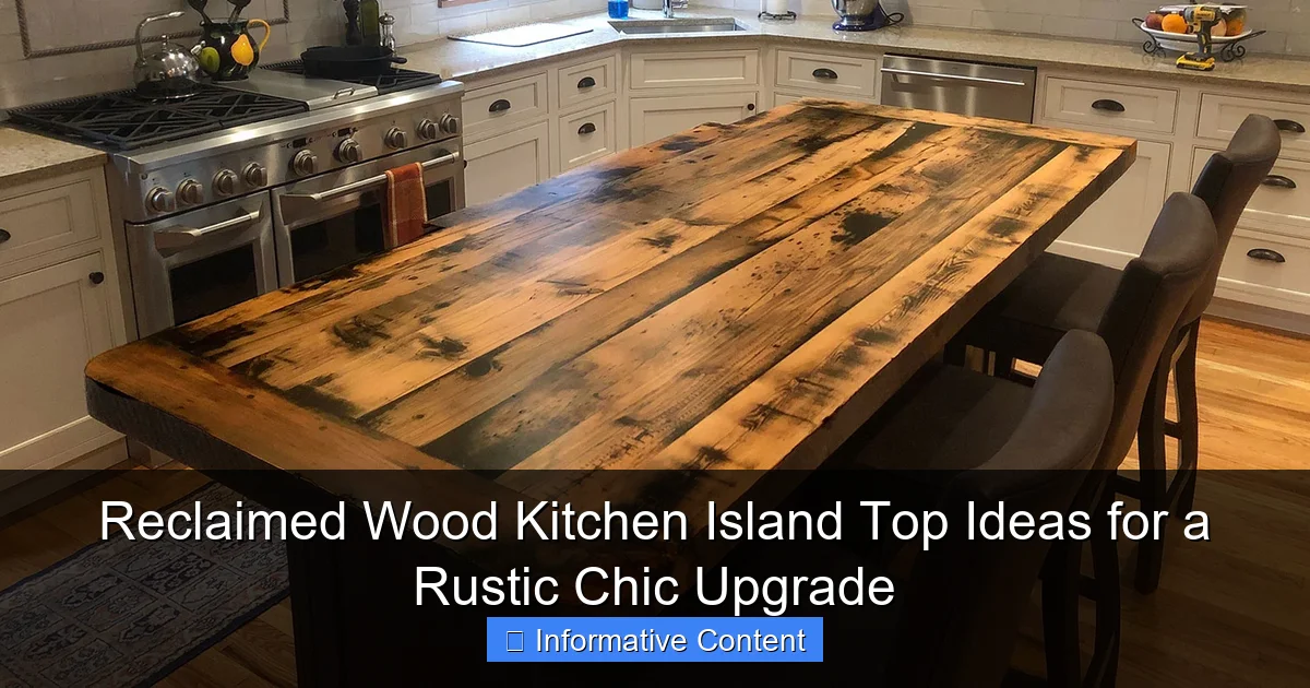 Reclaimed Wood Kitchen Island Top Ideas for a Rustic Chic Upgrade
