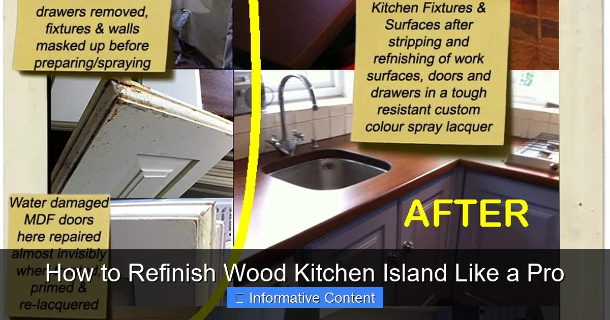 How to Refinish Wood Kitchen Island Like a Pro