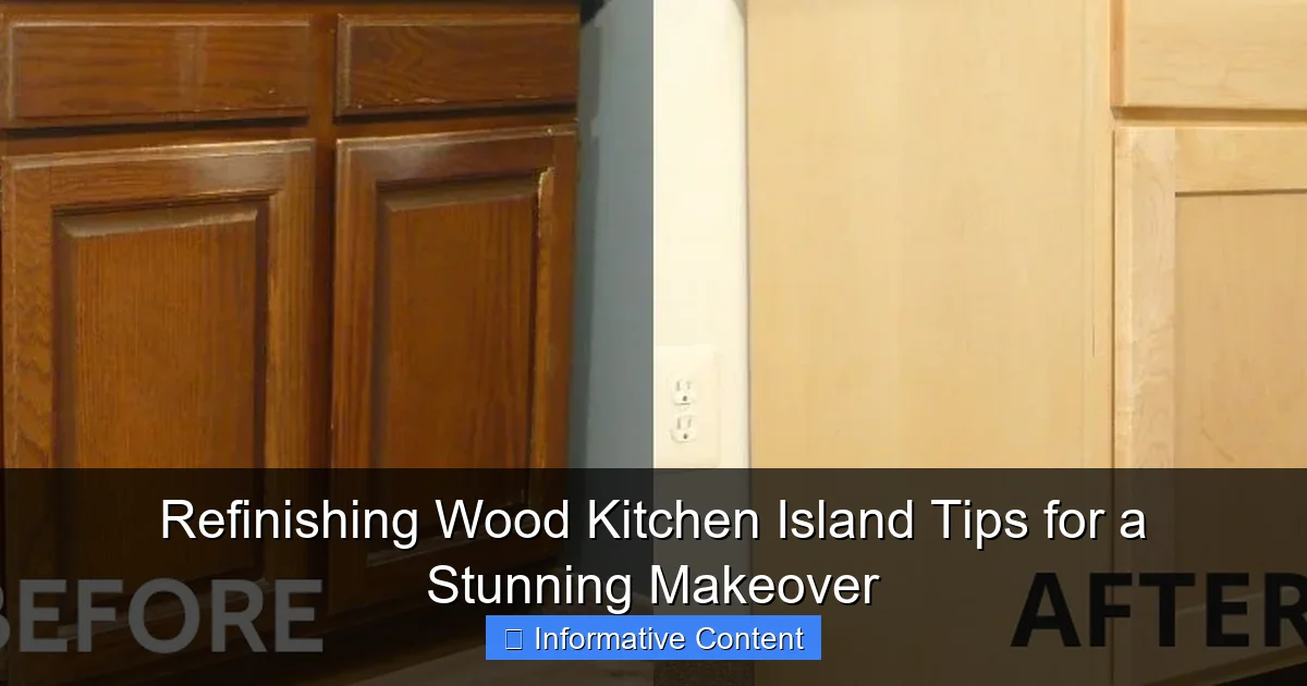 Refinishing Wood Kitchen Island Tips for a Stunning Makeover