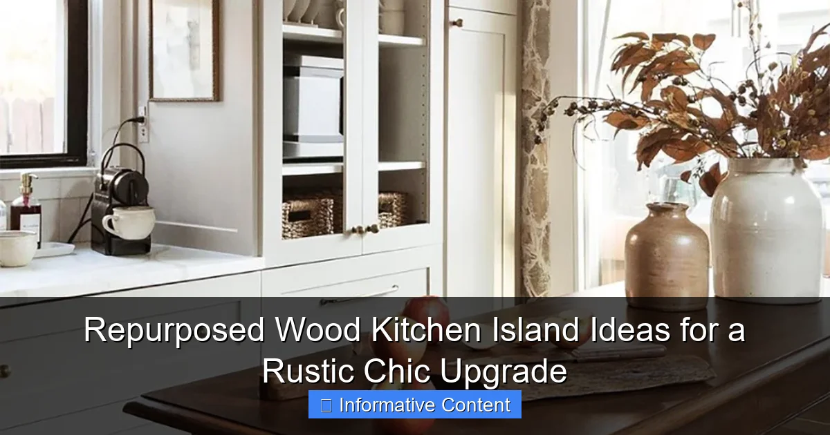 Repurposed Wood Kitchen Island Ideas for a Rustic Chic Upgrade