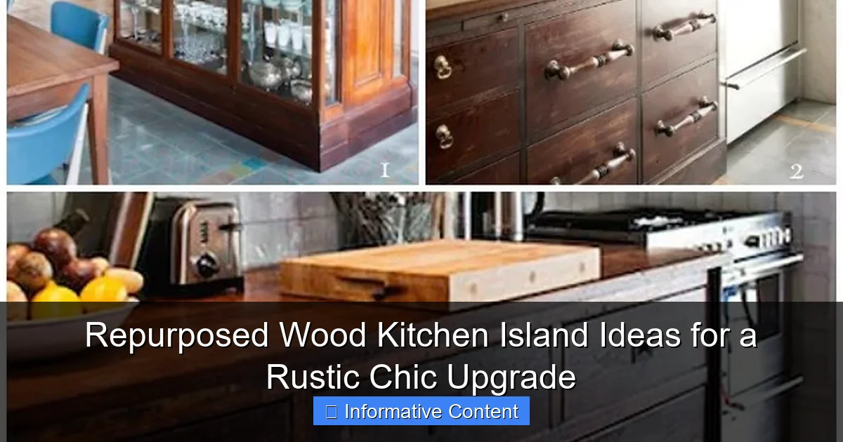 Repurposed Wood Kitchen Island Ideas for a Rustic Chic Upgrade