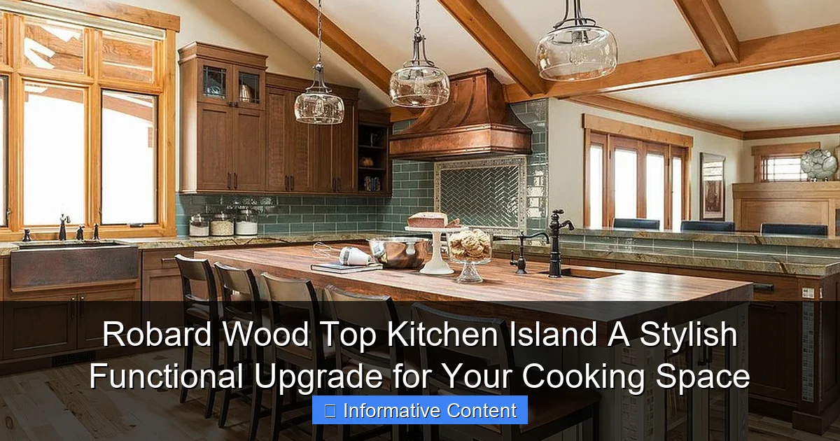Robard Wood Top Kitchen Island A Stylish Functional Upgrade for Your Cooking Space