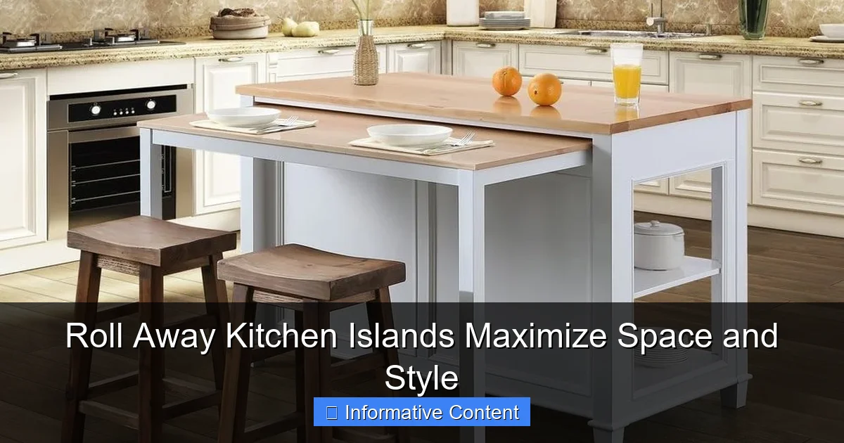 Roll Away Kitchen Islands Maximize Space and Style