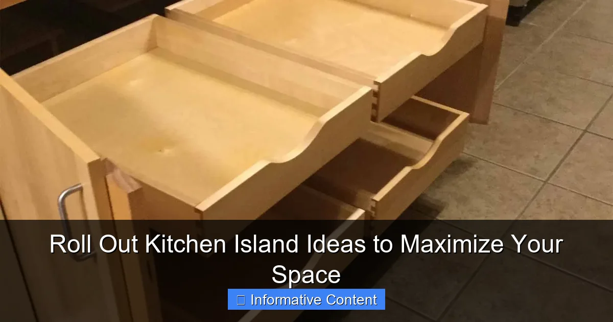 Roll Out Kitchen Island Ideas to Maximize Your Space