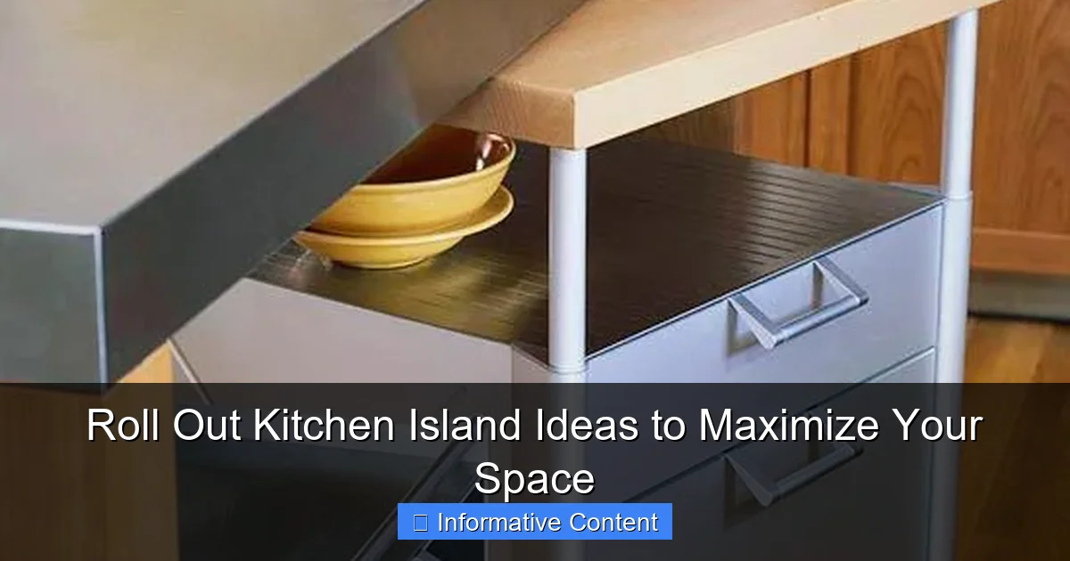 Roll Out Kitchen Island Ideas to Maximize Your Space