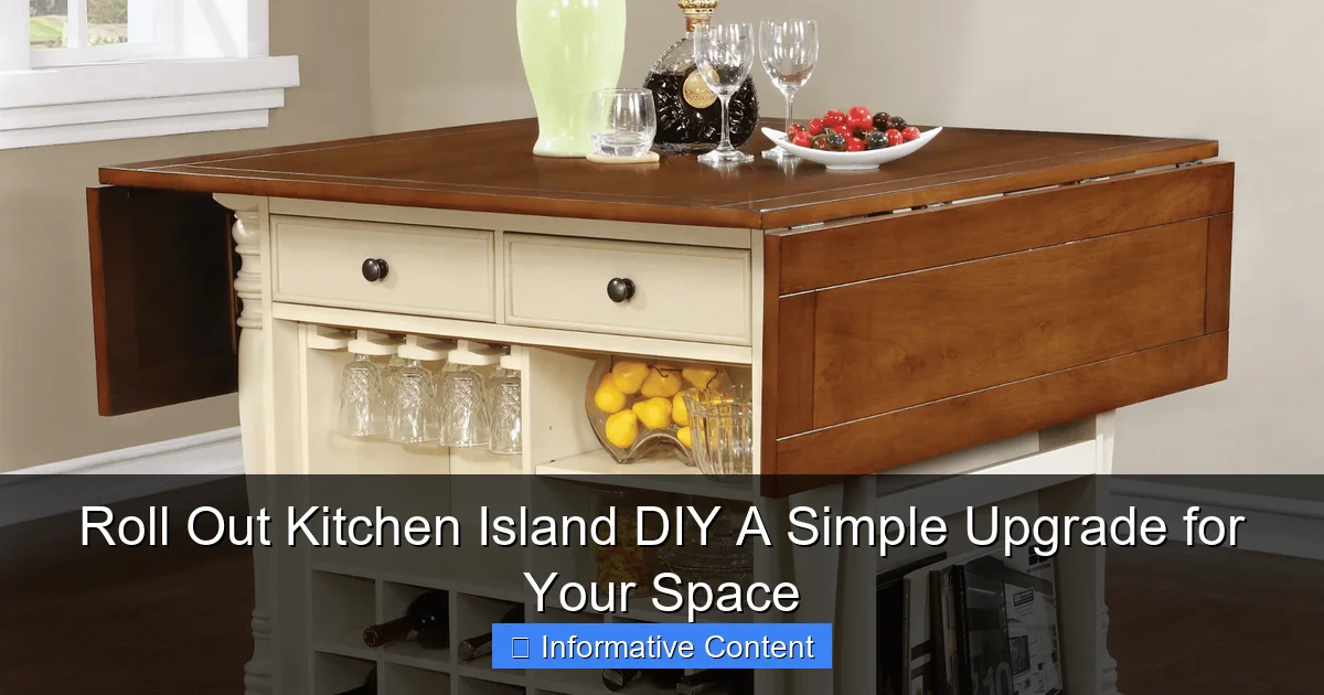 Roll Out Kitchen Island DIY A Simple Upgrade for Your Space