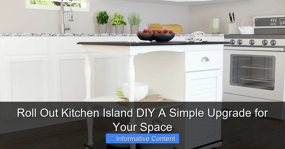 Roll Out Kitchen Island DIY A Simple Upgrade for Your Space