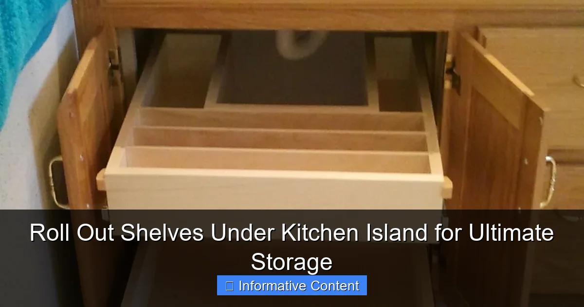 Roll Out Shelves Under Kitchen Island for Ultimate Storage