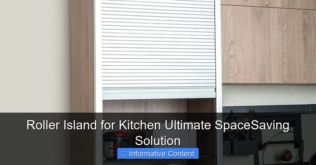 Roller Island for Kitchen Ultimate SpaceSaving Solution