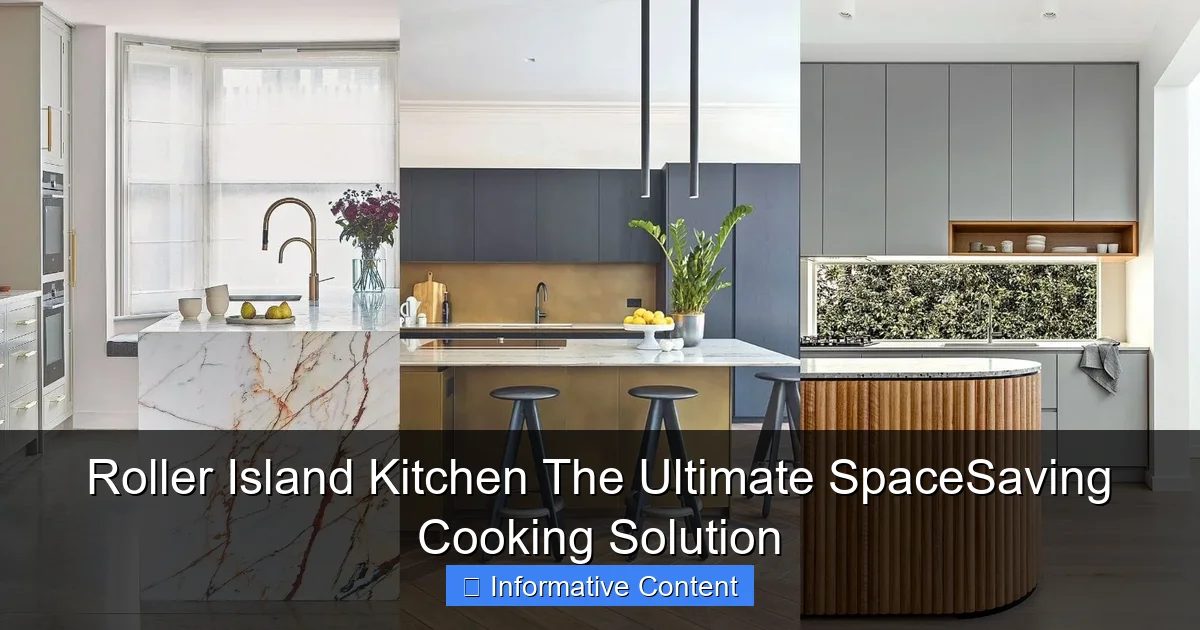 Roller Island Kitchen The Ultimate SpaceSaving Cooking Solution