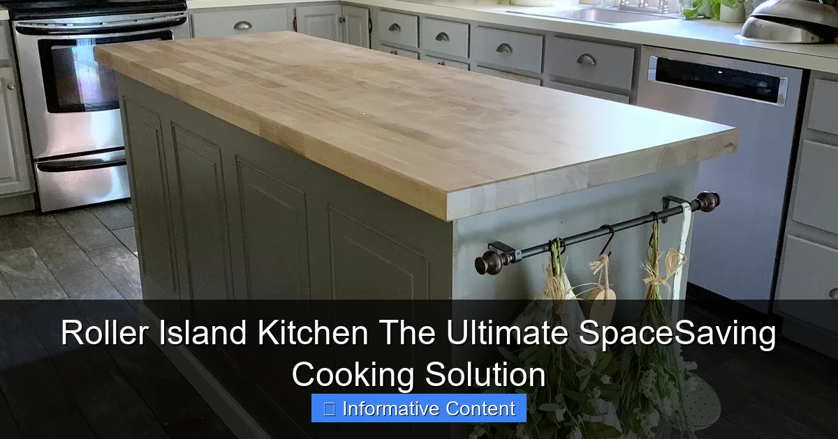 Roller Island Kitchen The Ultimate SpaceSaving Cooking Solution