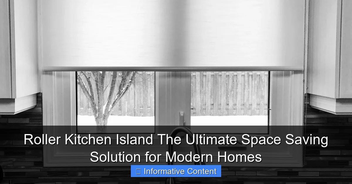 Roller Kitchen Island The Ultimate Space Saving Solution for Modern Homes