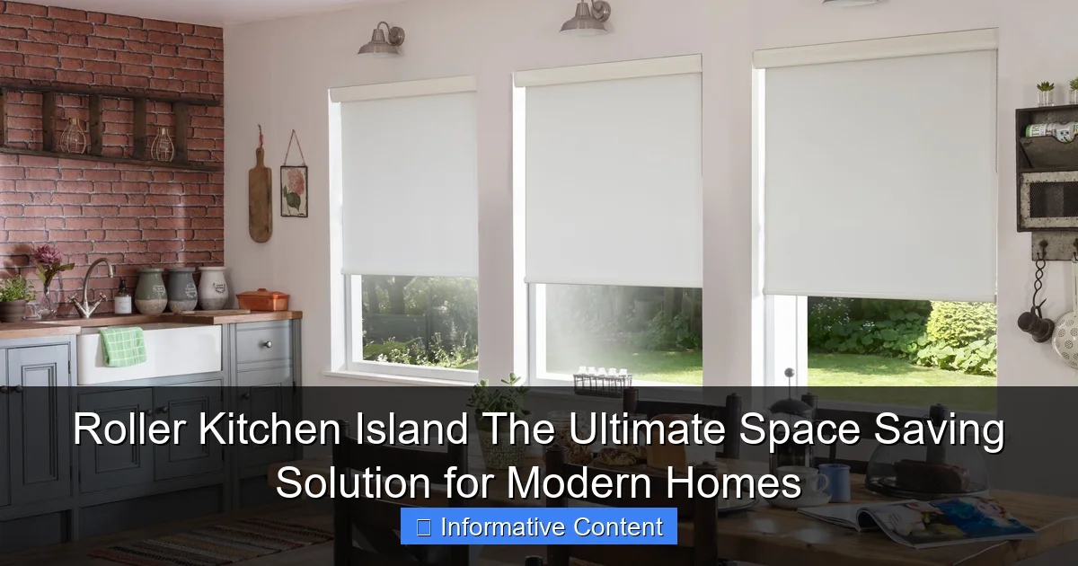 Roller Kitchen Island The Ultimate Space Saving Solution for Modern Homes