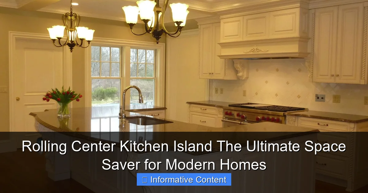 Rolling Center Kitchen Island The Ultimate Space Saver for Modern Homes