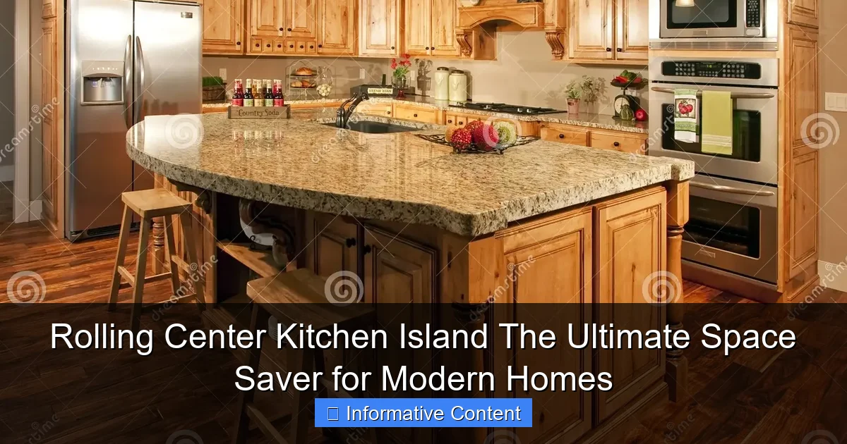 Rolling Center Kitchen Island The Ultimate Space Saver for Modern Homes