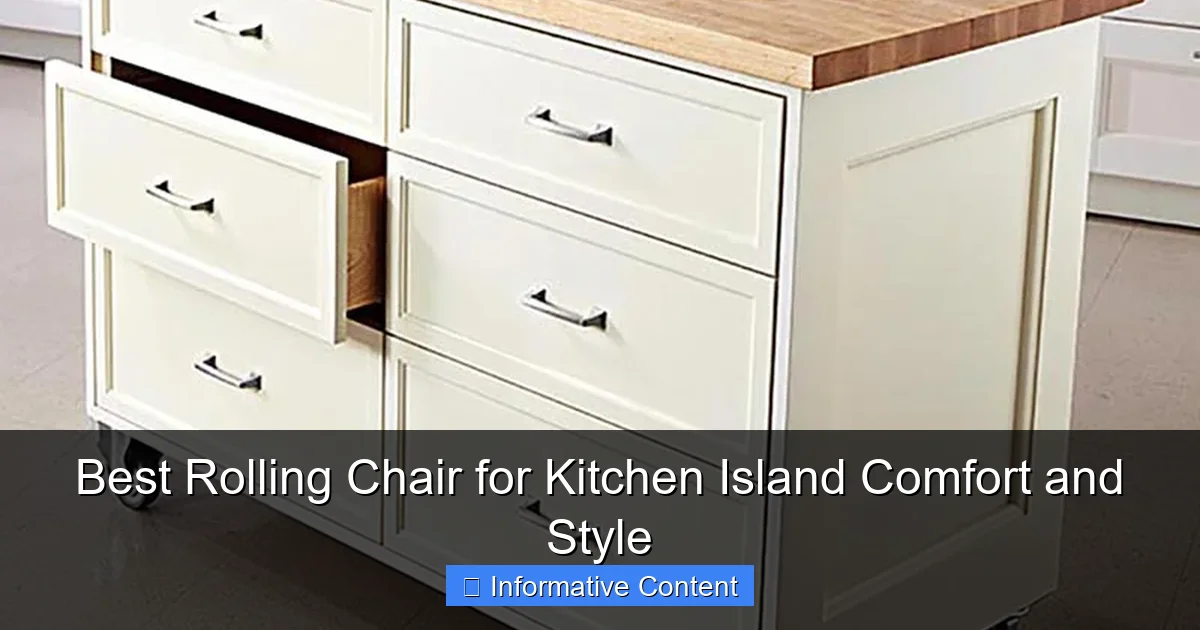 Best Rolling Chair for Kitchen Island Comfort and Style