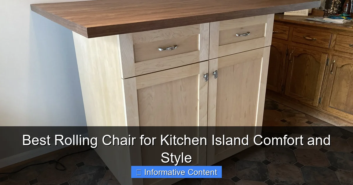 Best Rolling Chair for Kitchen Island Comfort and Style