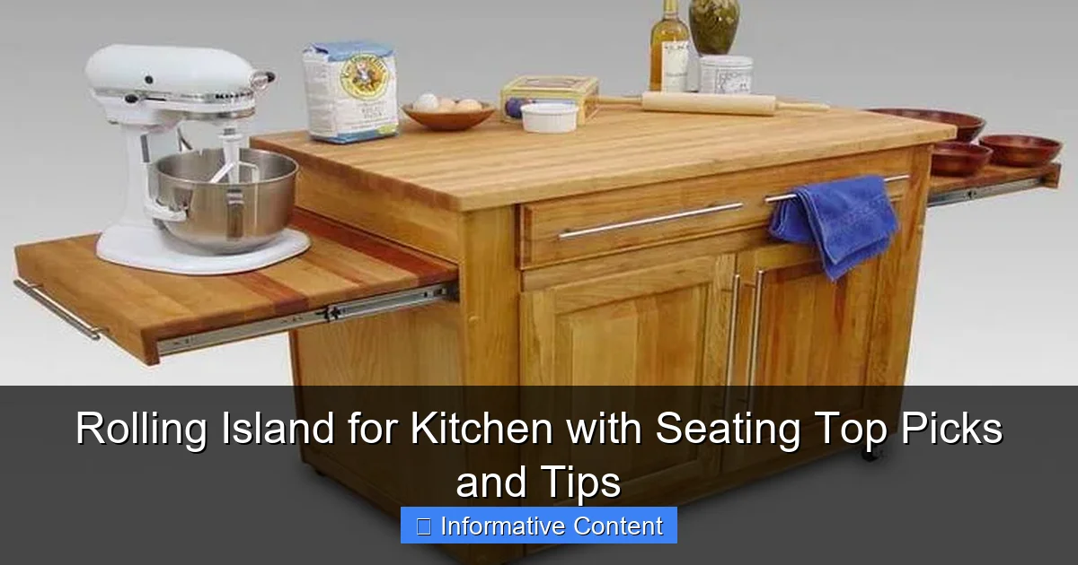 Rolling Island for Kitchen with Seating Top Picks and Tips