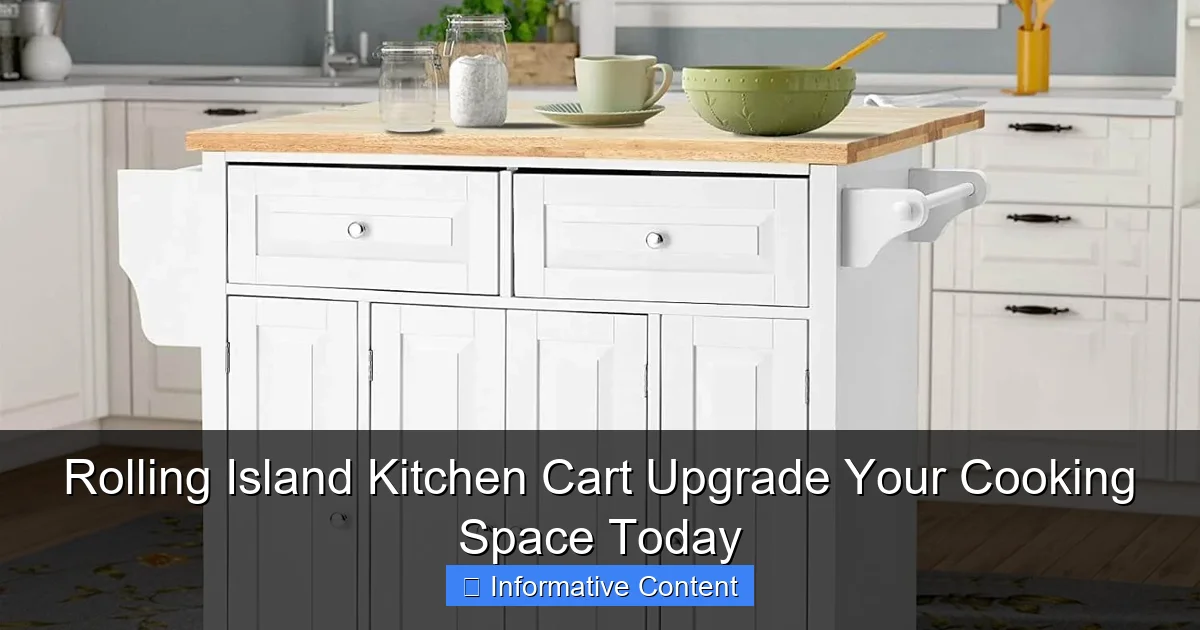 Rolling Island Kitchen Cart Upgrade Your Cooking Space Today