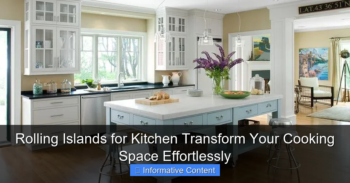 Rolling Islands for Kitchen Transform Your Cooking Space Effortlessly