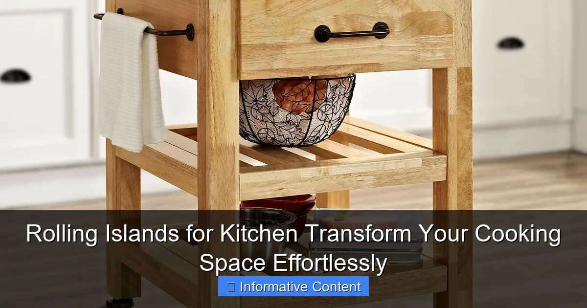 Rolling Islands for Kitchen Transform Your Cooking Space Effortlessly