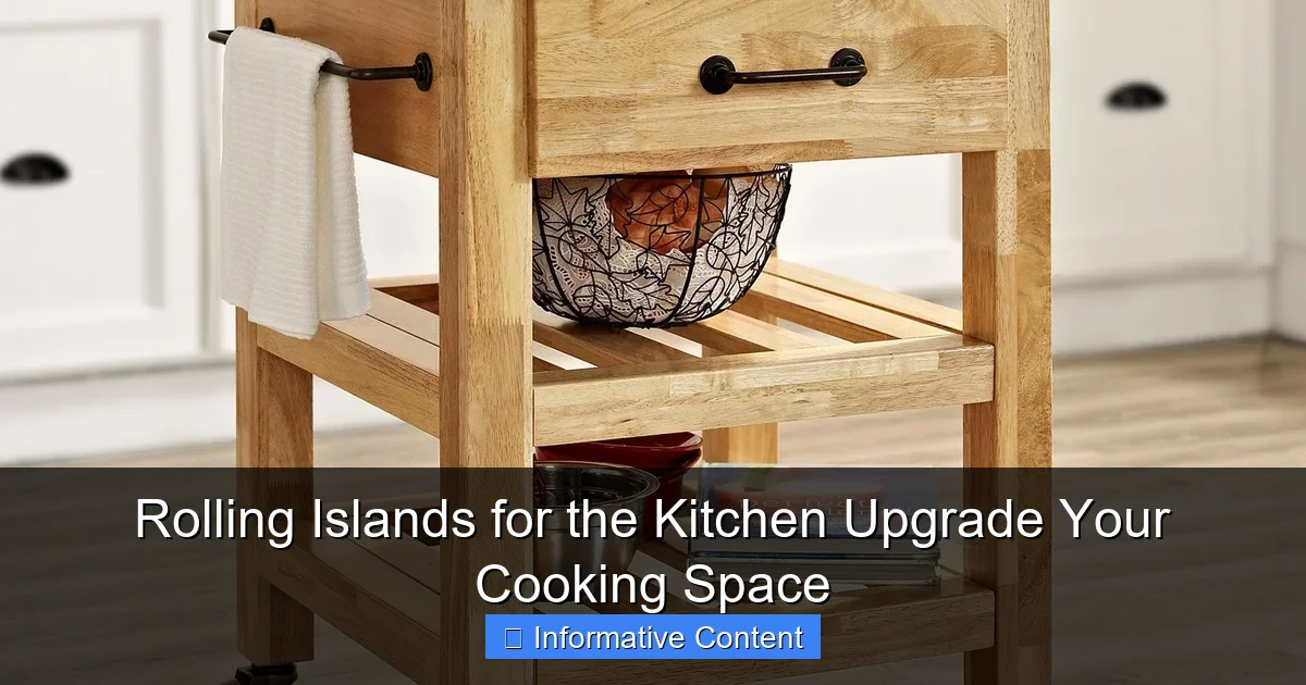 Rolling Islands for the Kitchen Upgrade Your Cooking Space