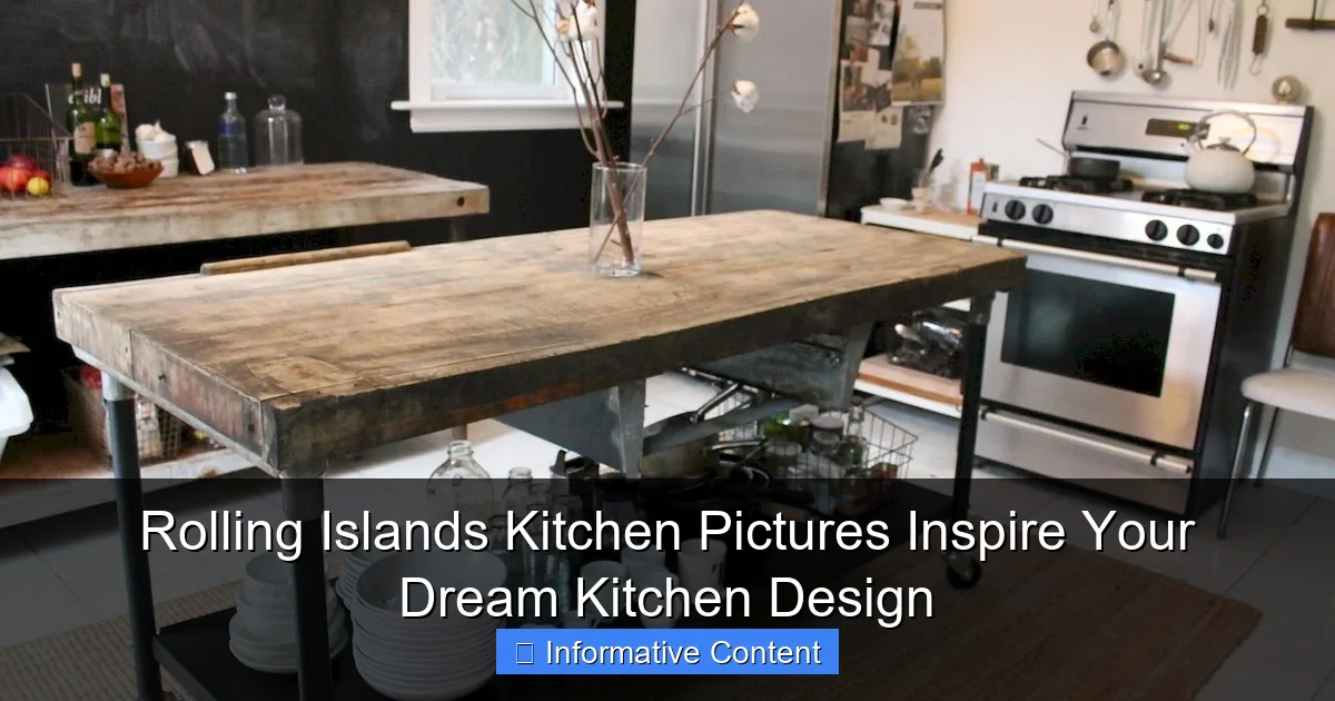 Rolling Islands Kitchen Pictures Inspire Your Dream Kitchen Design