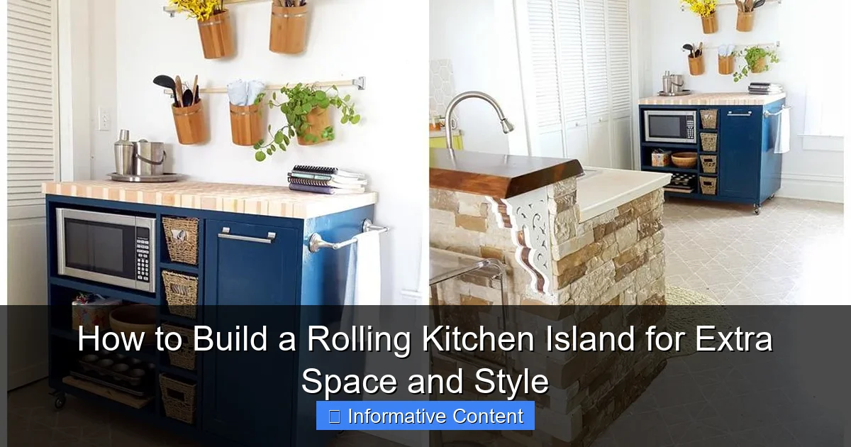 How to Build a Rolling Kitchen Island for Extra Space and Style
