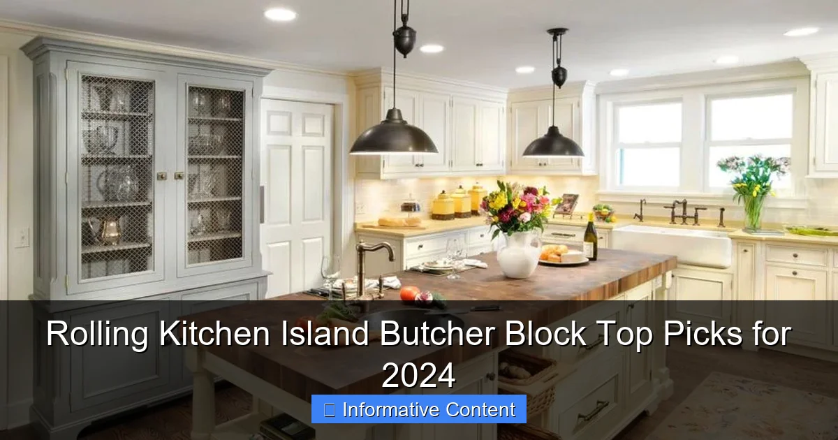 Rolling Kitchen Island Butcher Block Top Picks for 2024