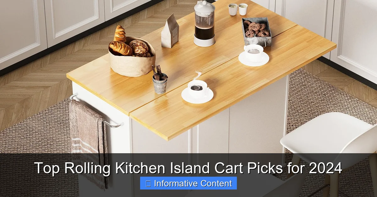 Top Rolling Kitchen Island Cart Picks for 2024