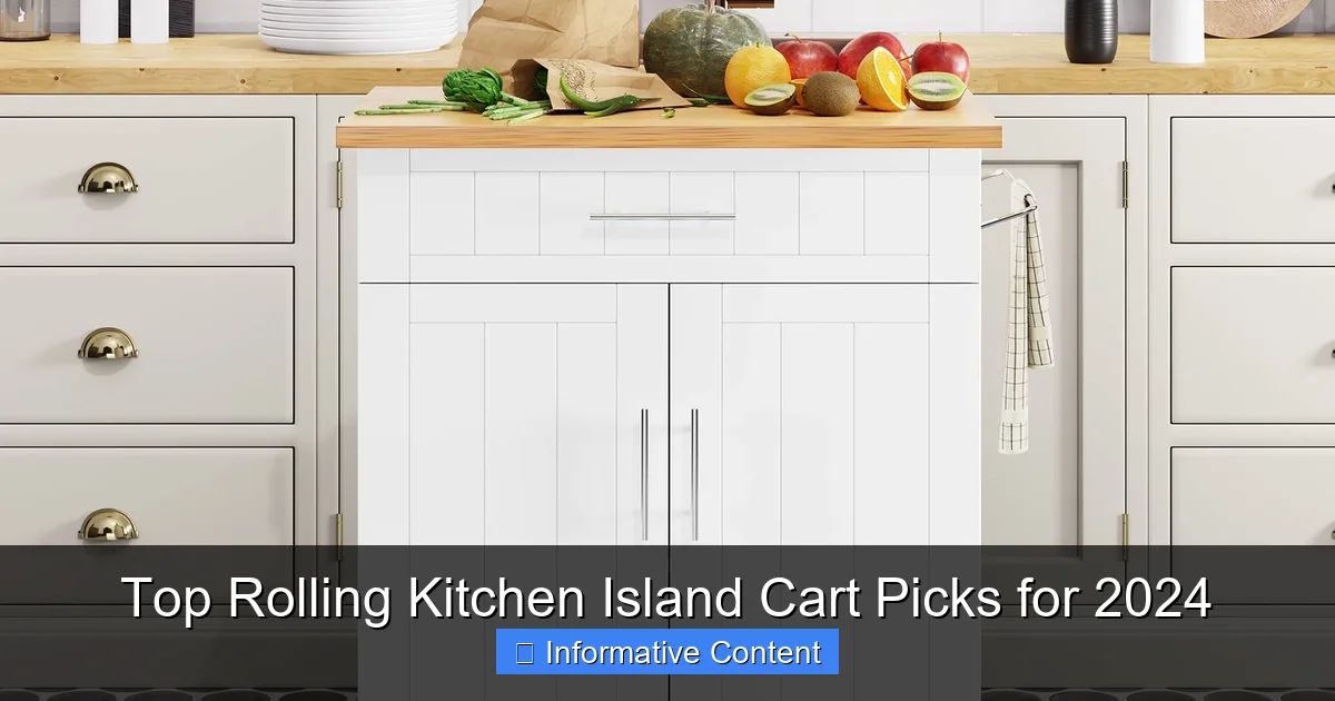 Top Rolling Kitchen Island Cart Picks for 2024