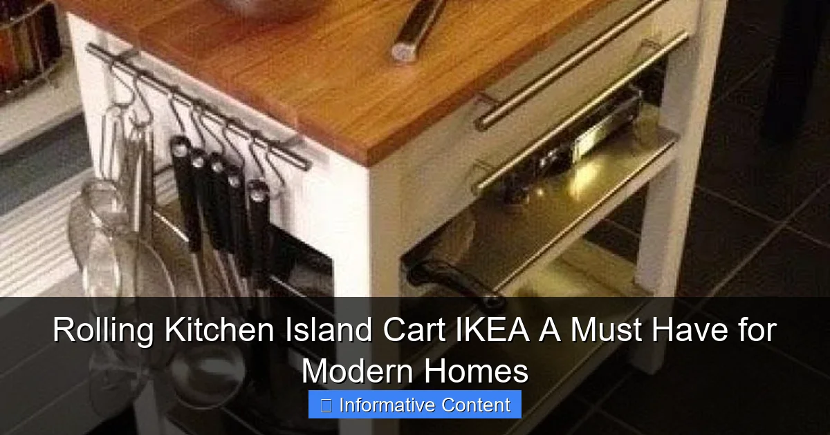 Rolling Kitchen Island Cart IKEA A Must Have for Modern Homes