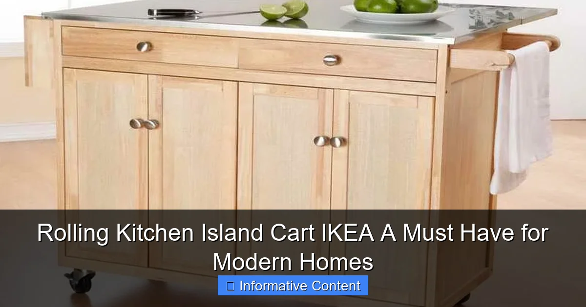 Rolling Kitchen Island Cart IKEA A Must Have for Modern Homes
