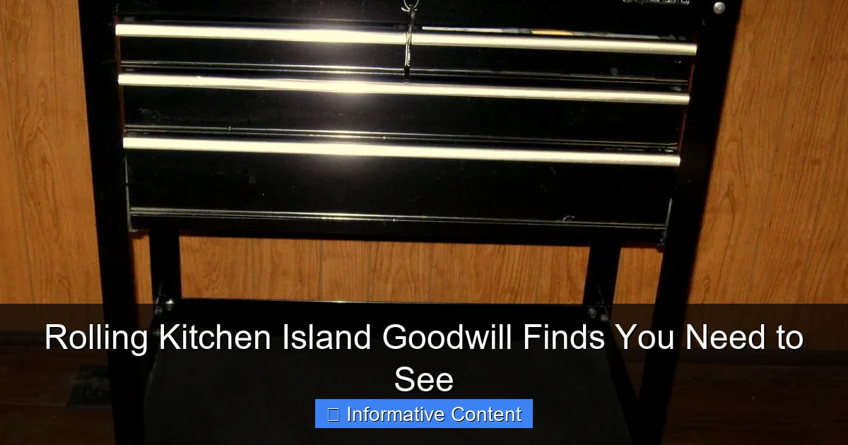 Rolling Kitchen Island Goodwill Finds You Need to See
