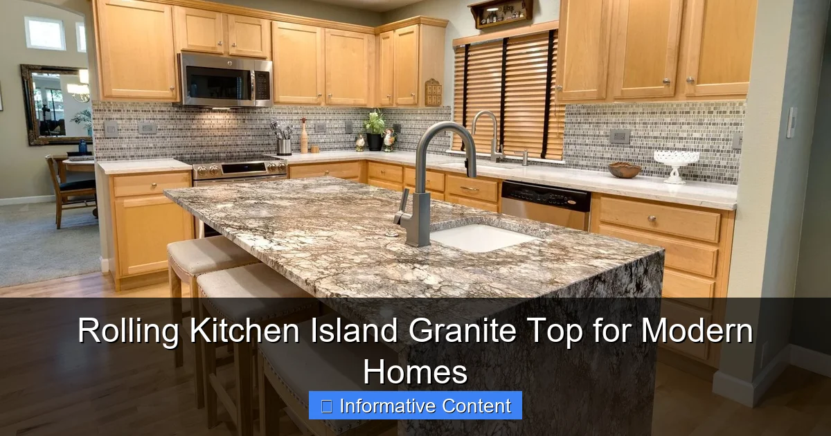 Rolling Kitchen Island Granite Top for Modern Homes