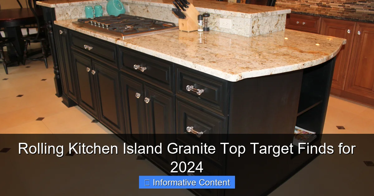 Rolling Kitchen Island Granite Top Target Finds for 2024